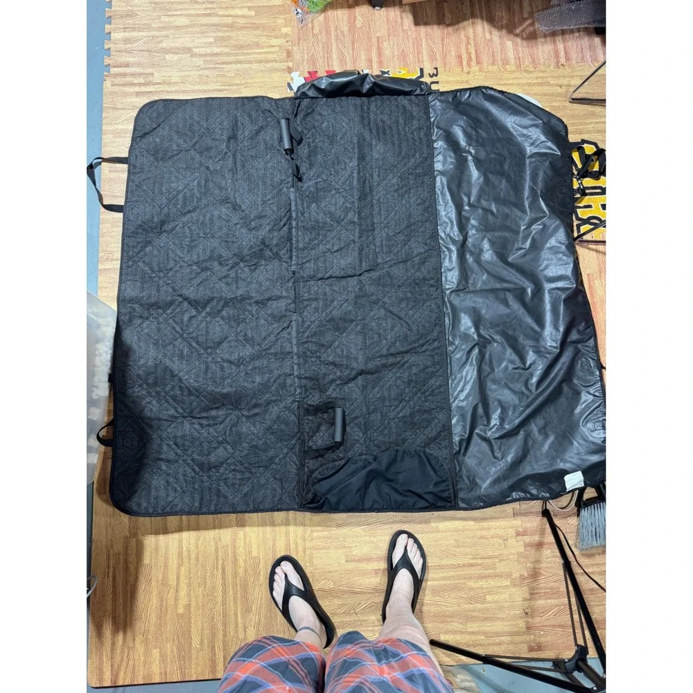 Duke & Dixie Dog Car Seat Cover Black Quilted Oxford Fabric Hammock Style 55x51